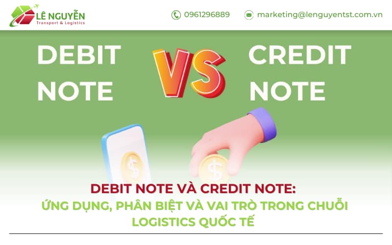 Debit Note và Credit Note: Ứng dụng, Phân Biệt và Vai Trò trong Chuỗi Logistics Quốc Tế