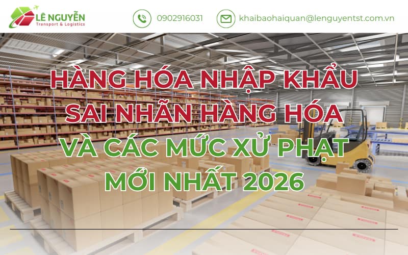 HÀNG HÓA NHẬP KHẨU SAI NHÃN HÀNG HÓA VÀ CÁC MỨC XỬ PHẠT MỚI NHẤT 2026