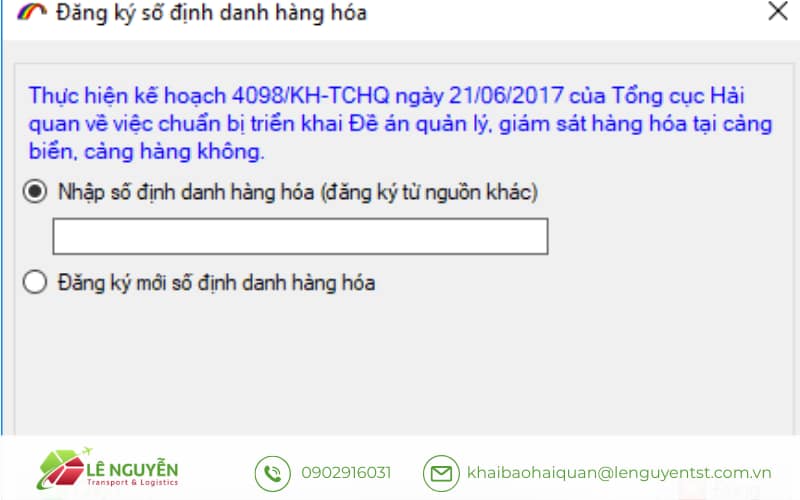 Lưu ý khi sử dụng số định danh hàng hóa trong khai báo hải quan